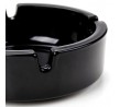 Arcoroc 107mm Empilable Stackable Black Glass Ashtray (24)