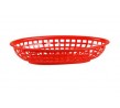 Bread Basket Oval 240 x 150 x 50mm Red Polyprop (36)