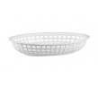 Bread Basket Oval 240x150x50mm White Polyprop (36)