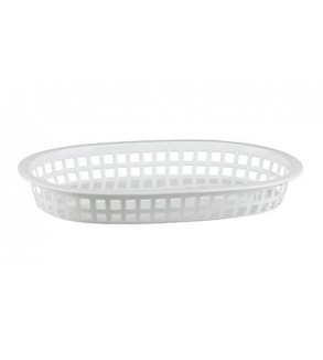 Bread Basket Rectangular 270x180x40mm White Polyprop (36)