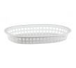 Bread Basket Rectangular 270 x 180 x 40mm White Polyprop (36)
