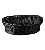 Display Basket Oval 240 x 180 x 70mm Black Polyprop