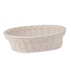 Display Basket Oval 240x180x70mm Taupe Polyprop