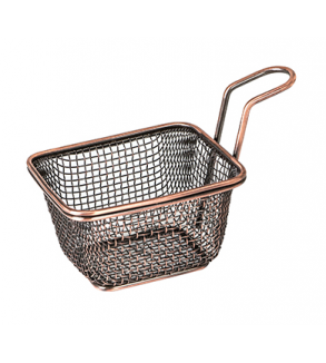 Moda Brooklyn 100x90x60mm Antique Copper Rectangular Service Basket (6)
