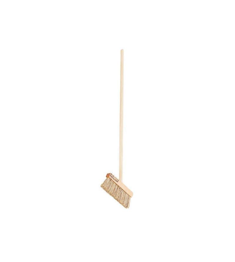 P F Brady Offset Broom Angled with Wooden Handle
