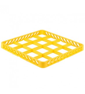 Chef Inox 500x500x45mm Wash Rack Extender 16 Compartment Yellow