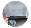 Chef Inox PVC Trolley Cover 1524mm High w/Velcro Straps