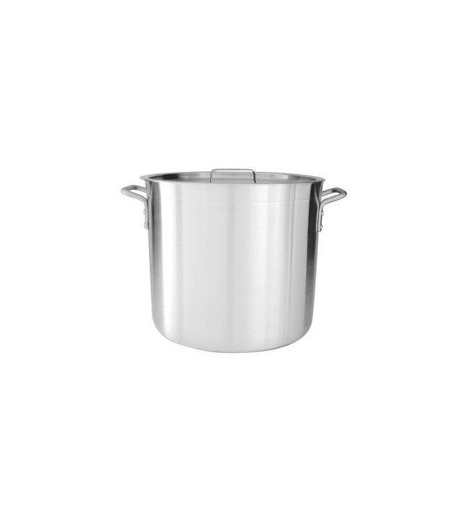 Cater-Chef 50L Aluminium Stockpot w/Cover 405x385mm