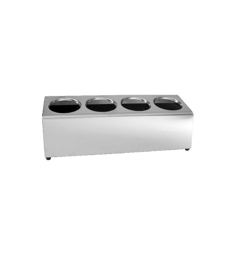 Cutlery Holder 4-in-a-row Stainless Steel