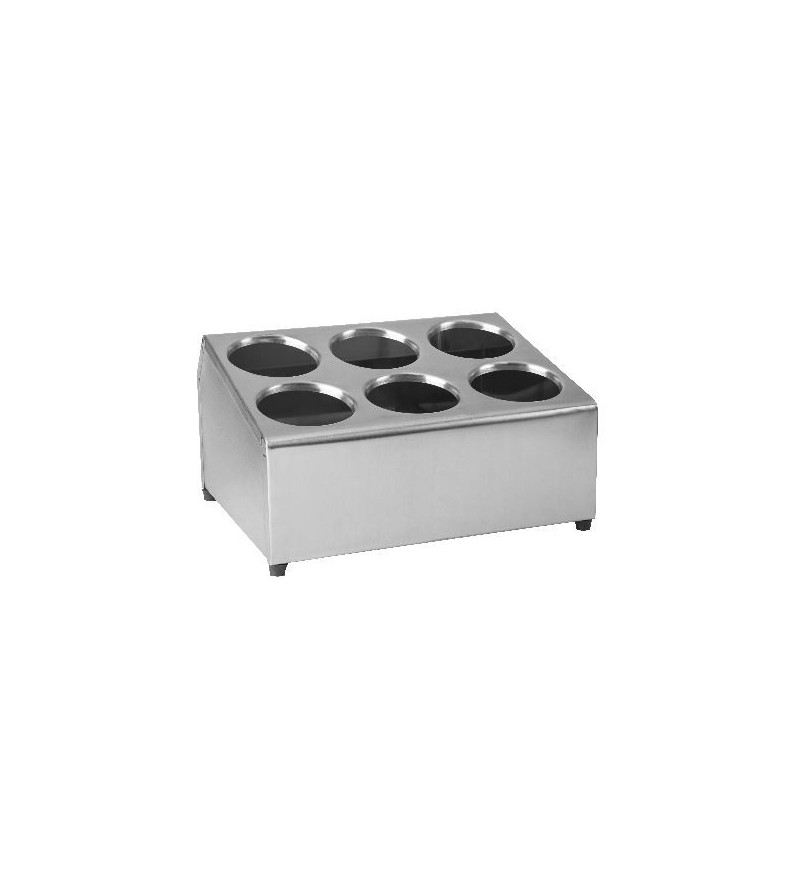 Cutlery Holder 6 Hole 2x3 Stainless Steel