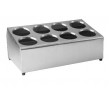 Cutlery Holder 8 Hole 2x4 Stainless Steel