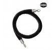 Compass 1.5m Black Velvet Rope with Metal Clips