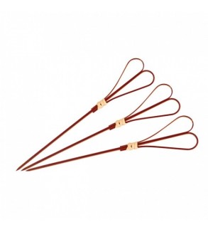 Bamboo Skewer Heart 150mm Red (1000)