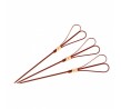 Bamboo Skewer Heart 150mm Red