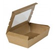 Kraft Lunch Box Large w/Window 180x120x50mm