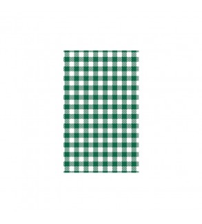 Moda 190x310mm Greaseproof Paper Gingham Green (200/10)