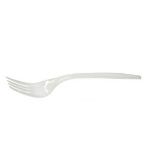 Capri Plastic Fork White (1000)