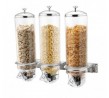 Sunnex 3x4.0L Triple Cereal Dispenser Wall Mounted