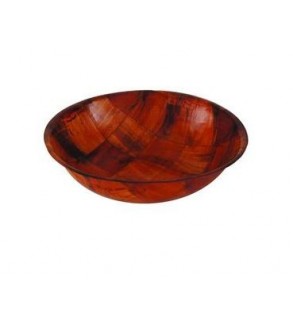 Salad Bowl 150mm Round Woven Wood (12)