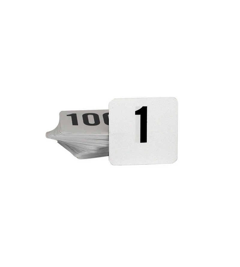 Table Number Set 1-100 Black On White