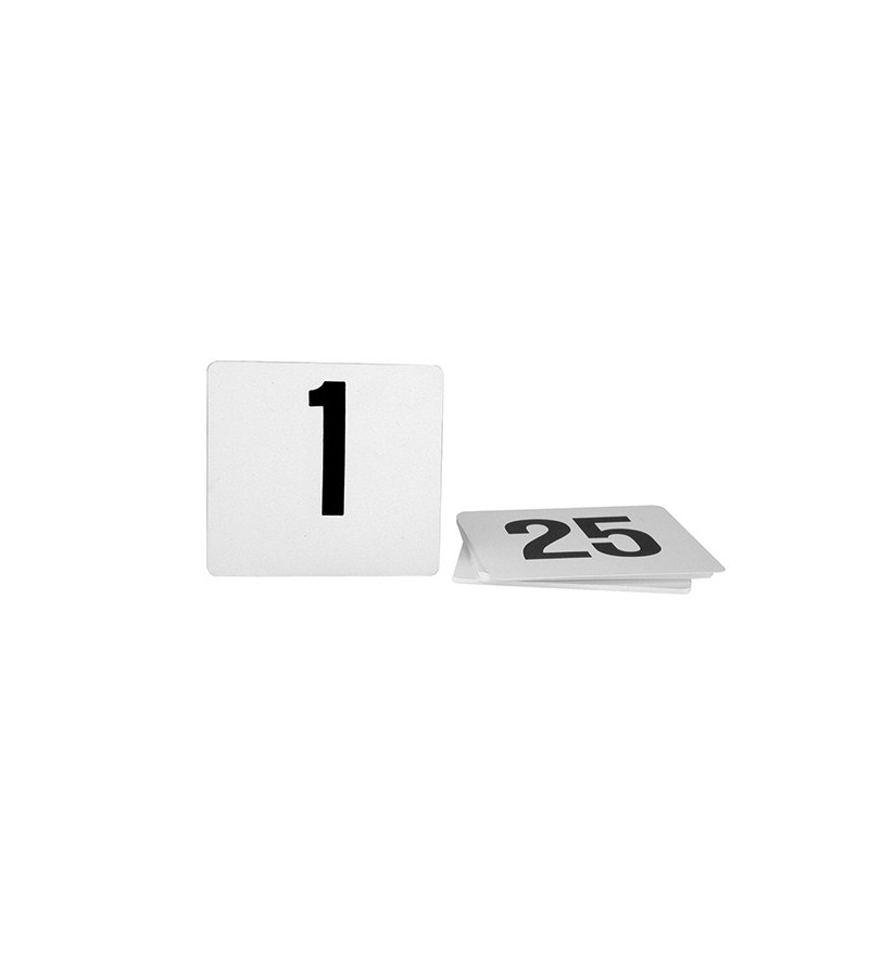 Table Number Set 1-200 Black On White