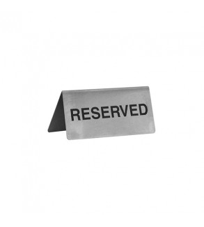 Reserved Sign 100x43mm A-Frame Stainless Steel (12)