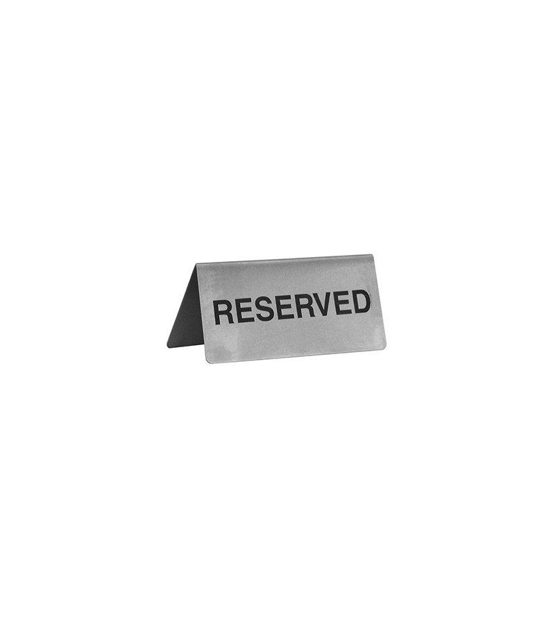Reserved Sign 100x43mm A-Frame Stainless Steel
