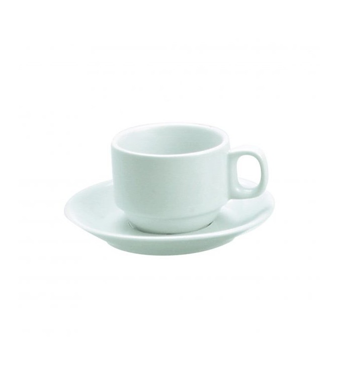 Stackable Cup 250ml White Vitroceram