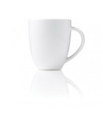 Coffee Mug 270ml Tapered White Vitroceram