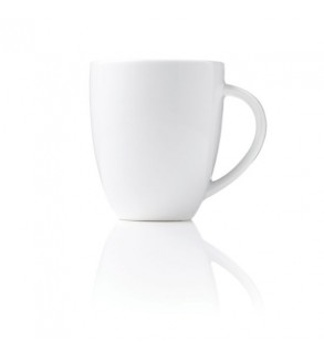 Coffee Mug 270ml Tapered White Vitroceram (48)