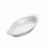 Oval Gratin Dish 660ml / 310x163x47mm White Vitroceram