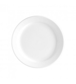 Round Plate 257x26mm Narrow Rim White Vitroceram (12)
