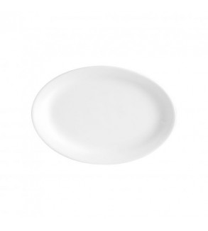 Oval Platter 355x262x38mm White Vitroceram (12)