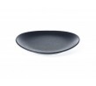 Oval Plate 210 x 190mm Black Tablekraft (6)