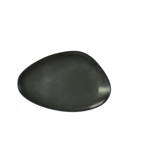 Tablekraft 300x265x35mm Oval Plate Black (3)