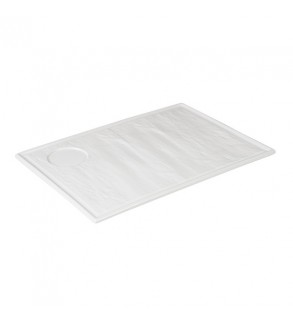 Luzerne Tate 330 x 240mm Rectangular Plate with Well Pure (3)