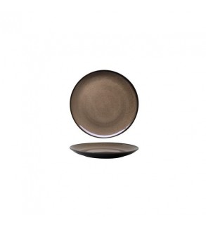 Luzerne 165mm Round Plate Coupe Rustic Chestnut