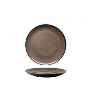 Luzerne 215mm Round Plate Coupe Rustic Chestnut (6)