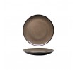 Luzerne 215mm Round Plate Coupe Rustic Chestnut