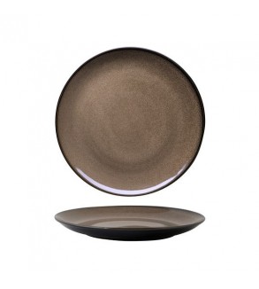 Luzerne 265mm Round Plate Coupe Rustic Chestnut (4)