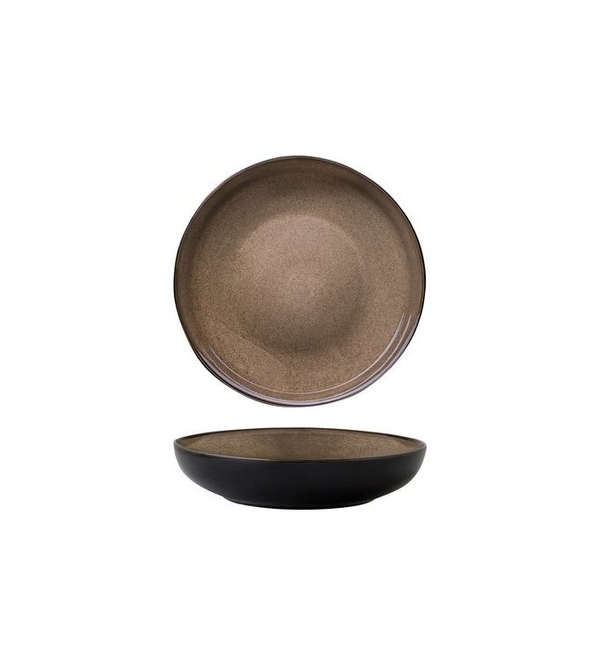 Luzerne 1200ml / 230x51mm Round Share Bowl Rustic Chestnut