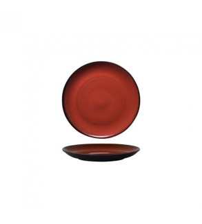 Luzerne 180mm Round Plate Coupe Rustic Crimson (6)