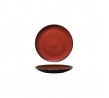 Luzerne 180mm Round Plate Coupe Rustic Crimson