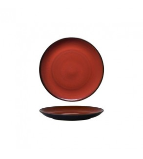 Luzerne 215mm Round Plate Coupe Rustic Crimson