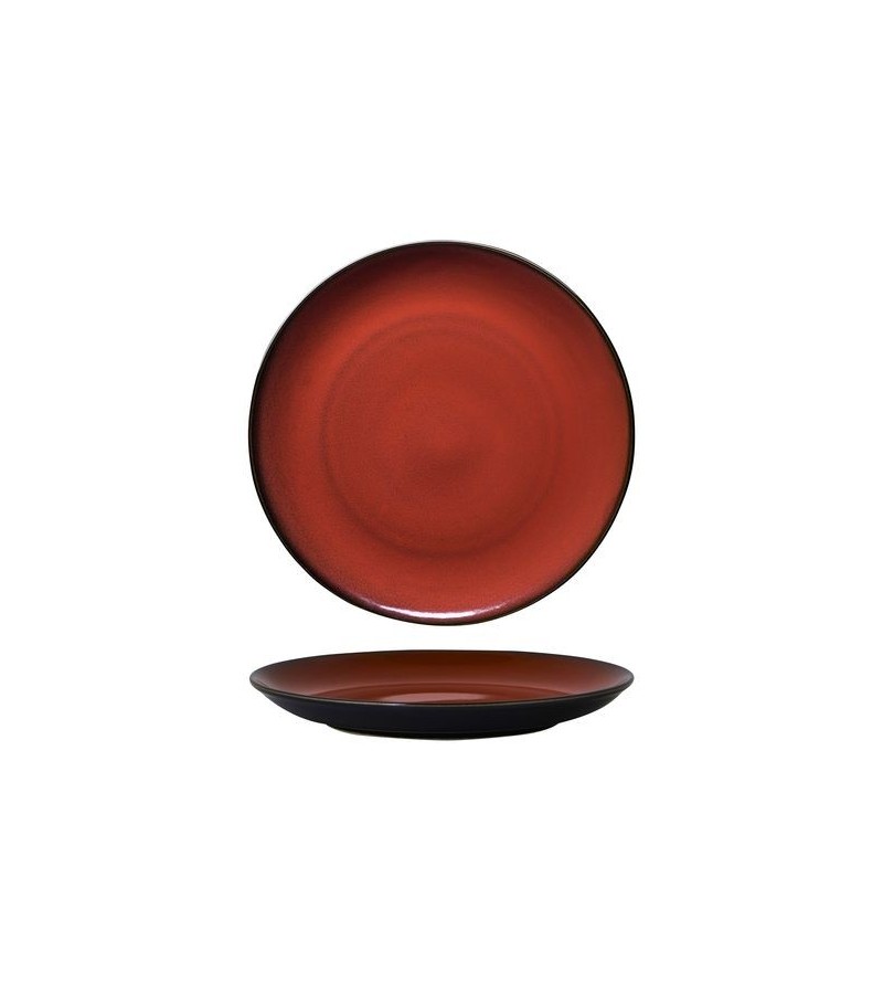 Luzerne 265mm Round Plate Coupe Rustic Crimson