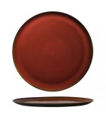 Luzerne 320mm Pizza Plate Rustic Crimson
