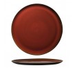 Luzerne 320mm Pizza Plate Rustic Crimson