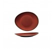 Luzerne 185x155mm Oval Plate Rustic Crimson