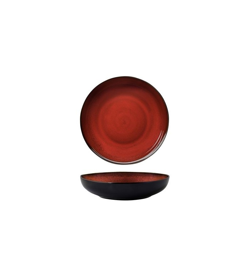 Luzerne 1200ml / 230x51mm Round Share Bowl Rustic Crimson