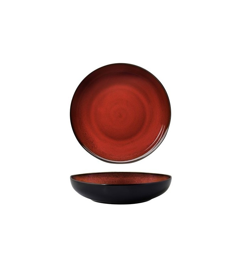 Luzerne 1870ml / 260x57mm Round Share Bowl Rustic Crimson